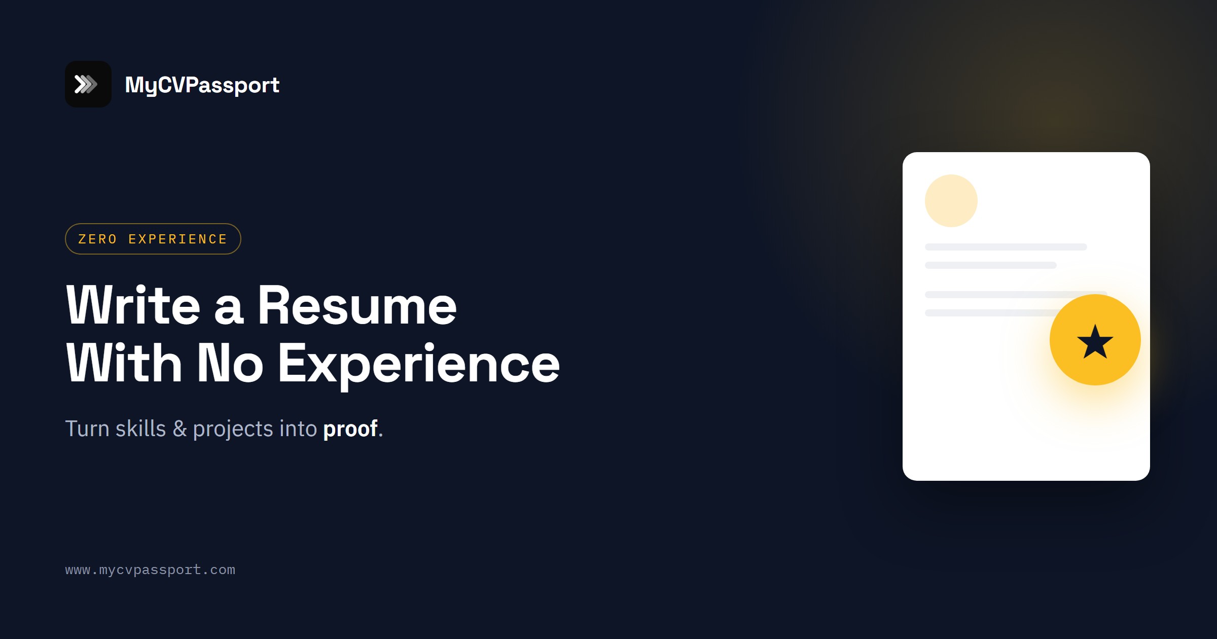 How to Write a Resume With No Experience (2026 Guide)